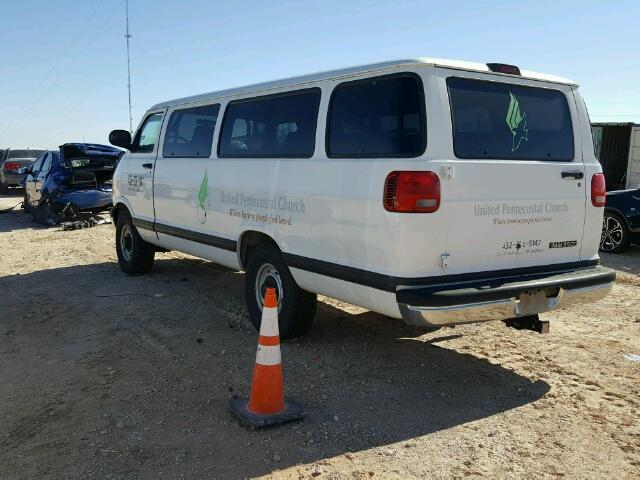 2B5WB35Z1XK520786 - 1999 DODGE RAM WAGON WHITE photo 3