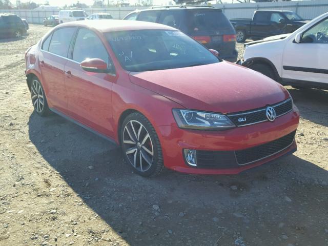 3VW4A7AJ1DM412958 - 2013 VOLKSWAGEN JETTA GLI RED photo 1