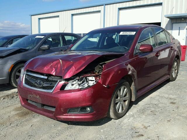 4S3BMBB60C3009715 - 2012 SUBARU LEGACY 2.5 MAROON photo 2