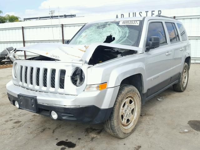 1C4NJPBA4ED563909 - 2014 JEEP PATRIOT SP SILVER photo 2