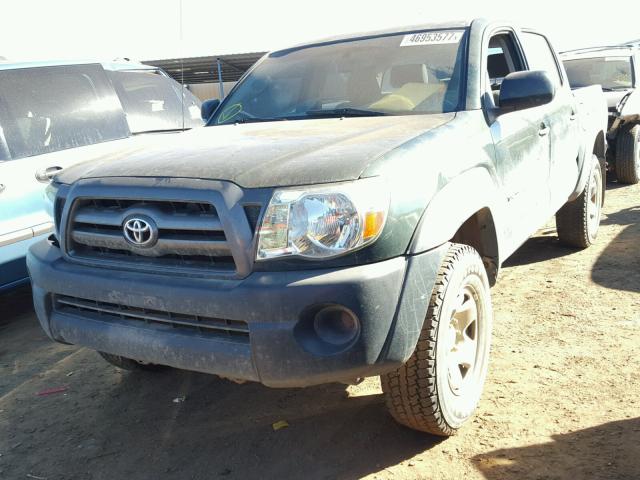 5TELU42N49Z615309 - 2009 TOYOTA TACOMA DOU GREEN photo 2