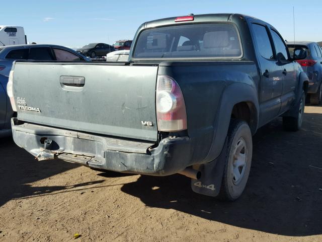 5TELU42N49Z615309 - 2009 TOYOTA TACOMA DOU GREEN photo 4