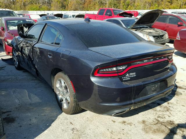 2C3CDXJG9GH167165 - 2016 DODGE CHARGER SX BLACK photo 3