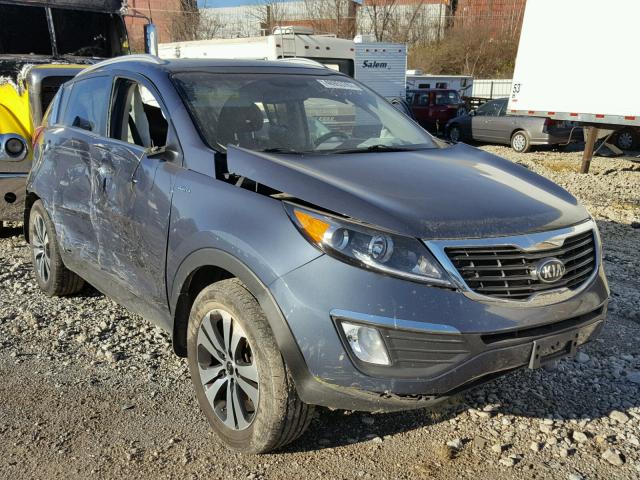 KNDPCCA22D7524321 - 2013 KIA SPORTAGE E BLUE photo 1