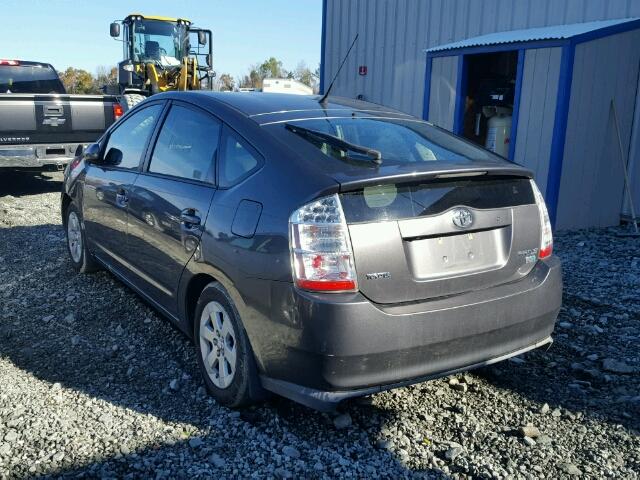 JTDKB20U083309723 - 2008 TOYOTA PRIUS GRAY photo 3