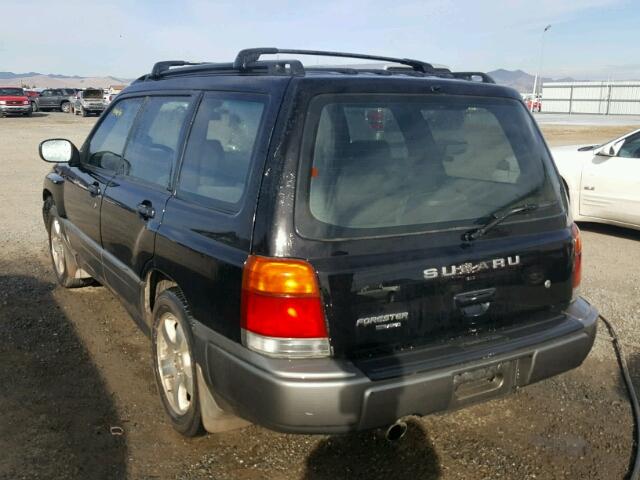 JF1SF6553WH764861 - 1998 SUBARU FORESTER S BLACK photo 3