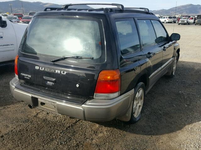 JF1SF6553WH764861 - 1998 SUBARU FORESTER S BLACK photo 4