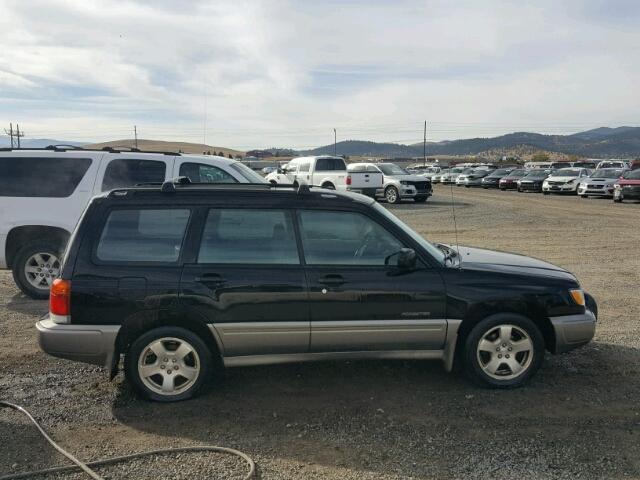 JF1SF6553WH764861 - 1998 SUBARU FORESTER S BLACK photo 9