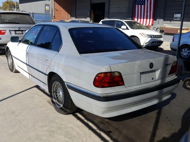 WBAGF8326VDL45443 - 1997 BMW 740 I AUTO WHITE photo 3