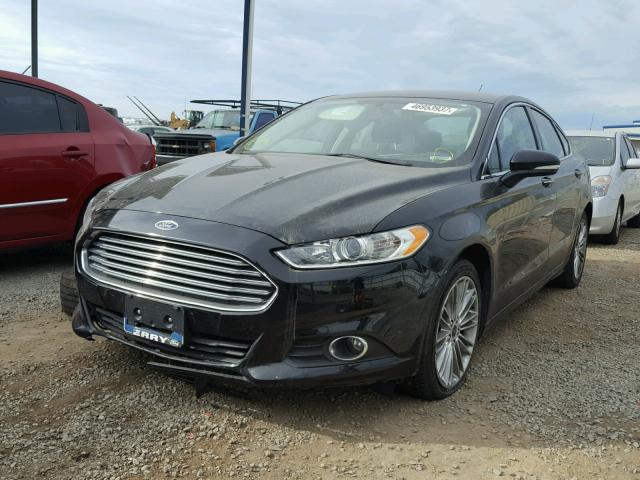 3FA6P0HD0GR106543 - 2016 FORD FUSION SE BLACK photo 2