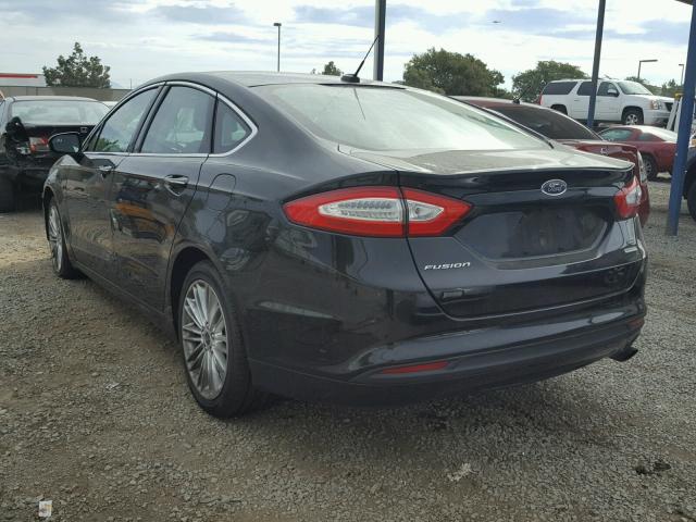 3FA6P0HD0GR106543 - 2016 FORD FUSION SE BLACK photo 3