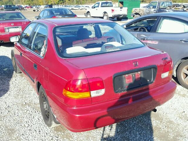 1HGEJ6571WL051771 - 1998 HONDA CIVIC LX RED photo 3