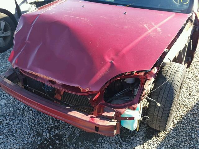 1HGEJ6571WL051771 - 1998 HONDA CIVIC LX RED photo 9