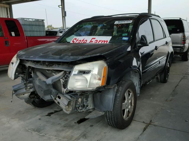 2CNDL13F456107898 - 2005 CHEVROLET EQUINOX BLACK photo 2