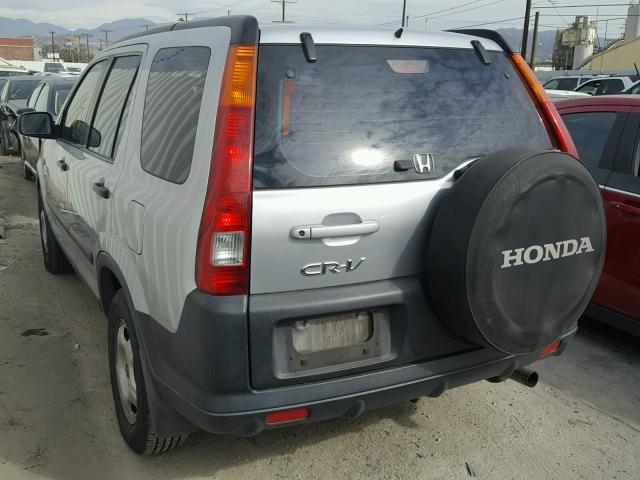 JHLRD68423C015580 - 2003 HONDA CR-V LX SILVER photo 3