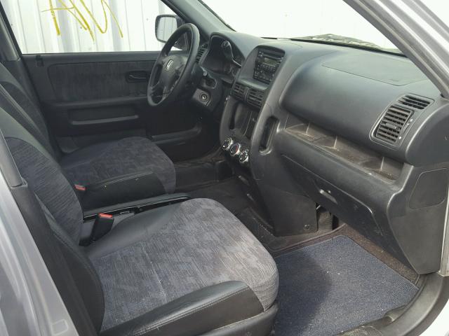 JHLRD68423C015580 - 2003 HONDA CR-V LX SILVER photo 5