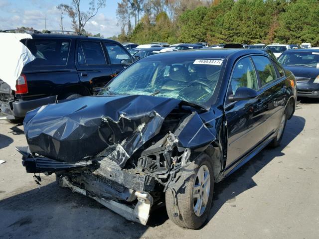 2G1WF5EK2B1140325 - 2011 CHEVROLET IMPALA LS BLACK photo 2