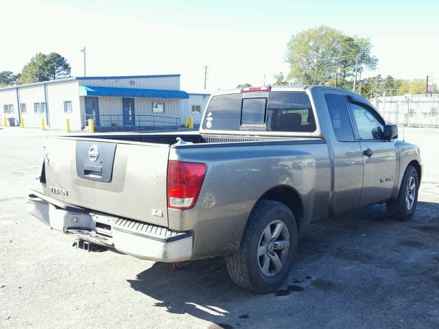 1N6BA06A66N560958 - 2006 NISSAN TITAN XE GRAY photo 4