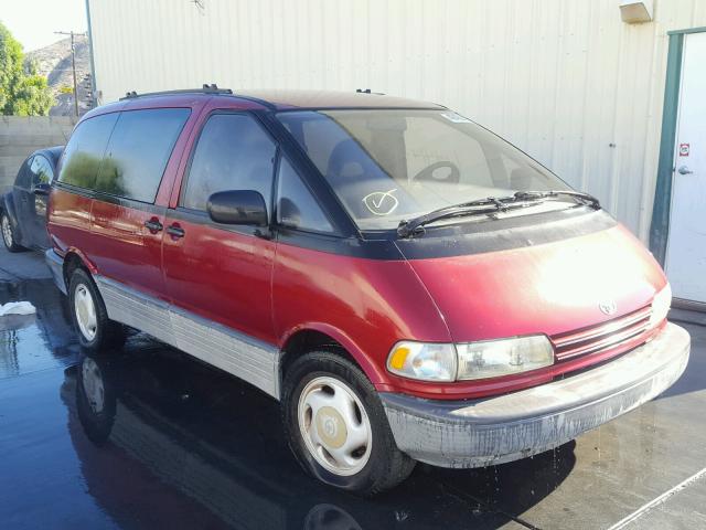 JT3AC12R8M0064696 - 1991 TOYOTA PREVIA LE BURGUNDY photo 1