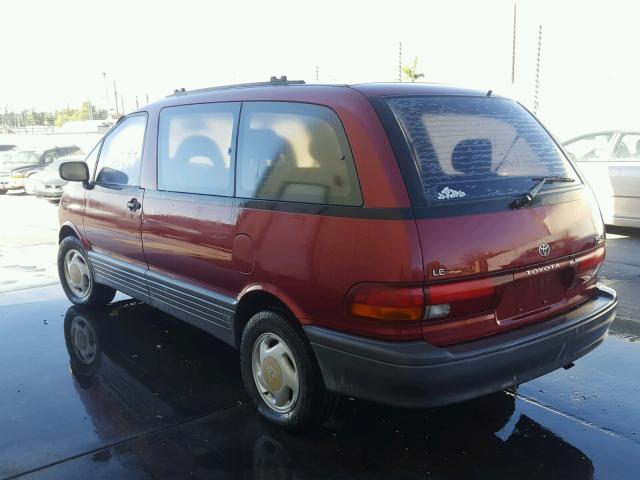 JT3AC12R8M0064696 - 1991 TOYOTA PREVIA LE BURGUNDY photo 3