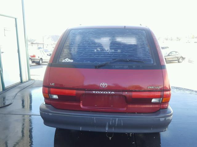 JT3AC12R8M0064696 - 1991 TOYOTA PREVIA LE BURGUNDY photo 9