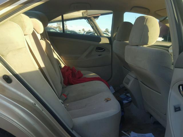 4T1BF3EK9AU111185 - 2010 TOYOTA CAMRY BASE GOLD photo 6