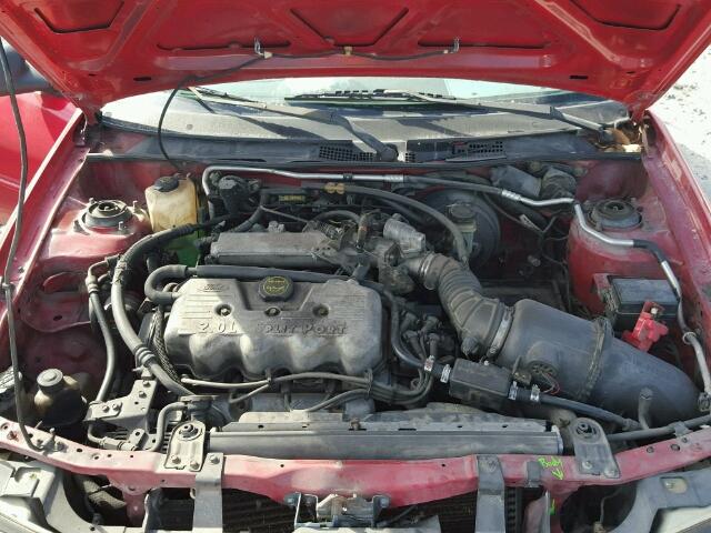 3FAFP13P51R221041 - 2001 FORD ESCORT RED photo 7