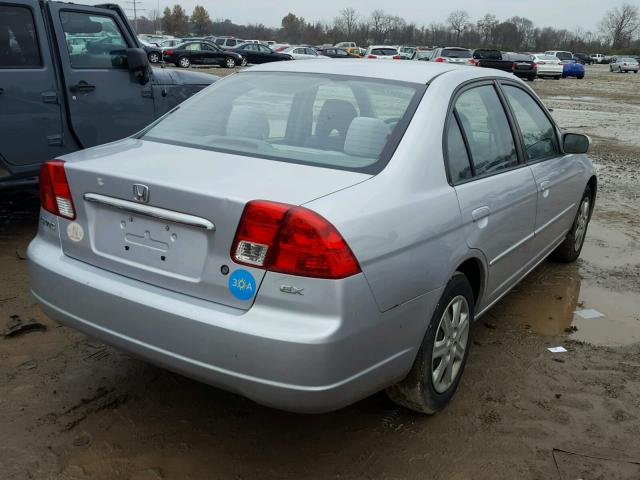 1HGES25763L006472 - 2003 HONDA CIVIC EX SILVER photo 4