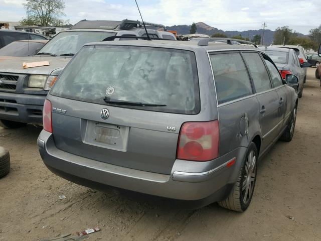 WVWWU63B95E030381 - 2005 VOLKSWAGEN PASSAT GLX CHARCOAL photo 4
