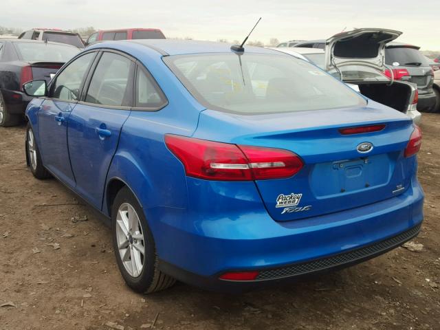 1FADP3F26GL377504 - 2016 FORD FOCUS SE BLUE photo 3