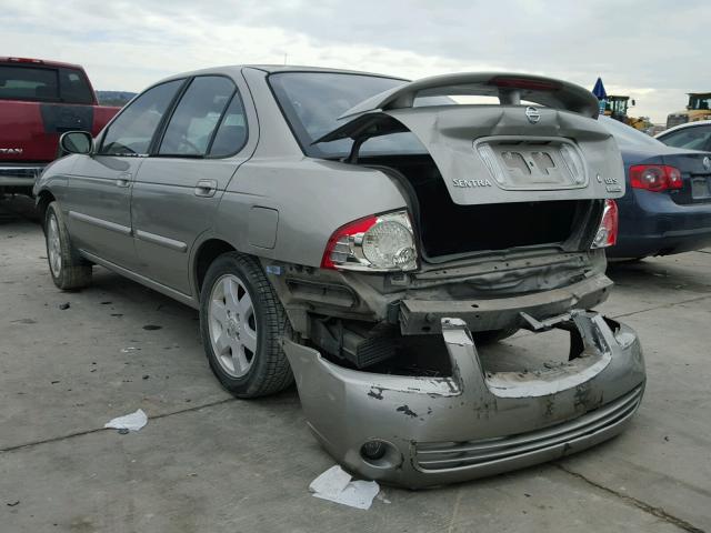 3N1CB51D36L456482 - 2006 NISSAN SENTRA 1.8 TAN photo 3