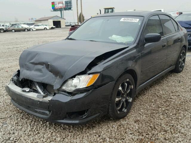 4S3BL616897232100 - 2009 SUBARU LEGACY 2.5 BLACK photo 2