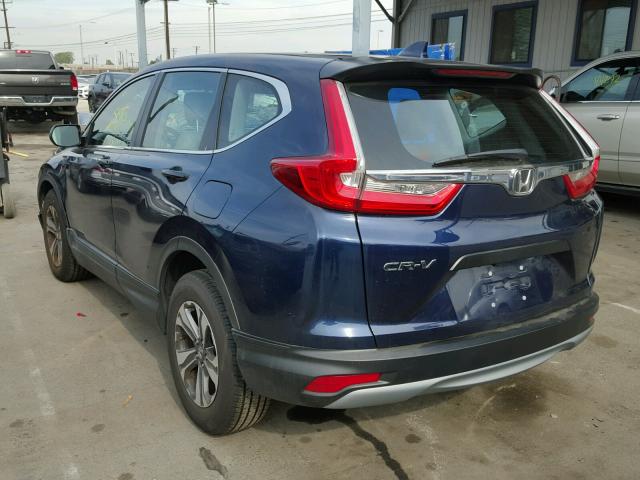 7FARW5H31HE004691 - 2017 HONDA CR-V LX BLUE photo 3