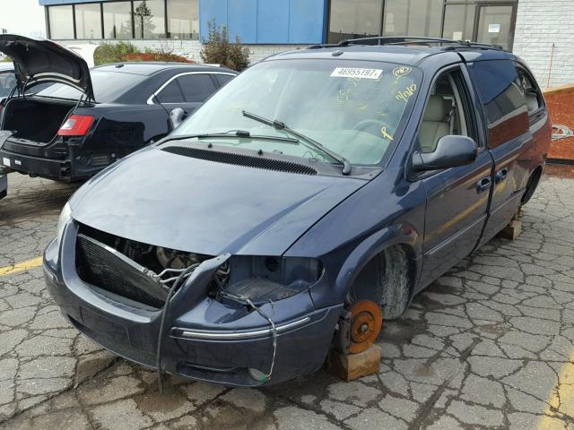 2A4GP64L57R258932 - 2007 CHRYSLER TOWN & COU BLUE photo 2