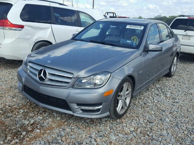 WDDGF4HB7CR224608 - 2012 MERCEDES-BENZ C 250 GRAY photo 2