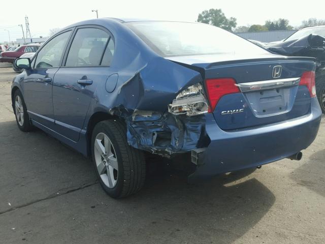 19XFA1F65AE003123 - 2010 HONDA CIVIC BLUE photo 3