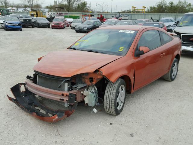 1G1AL15F377106399 - 2007 CHEVROLET COBALT LT ORANGE photo 2