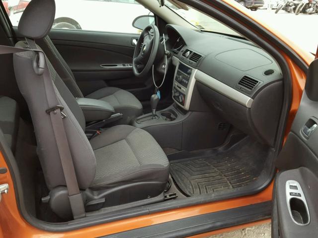 1G1AL15F377106399 - 2007 CHEVROLET COBALT LT ORANGE photo 5