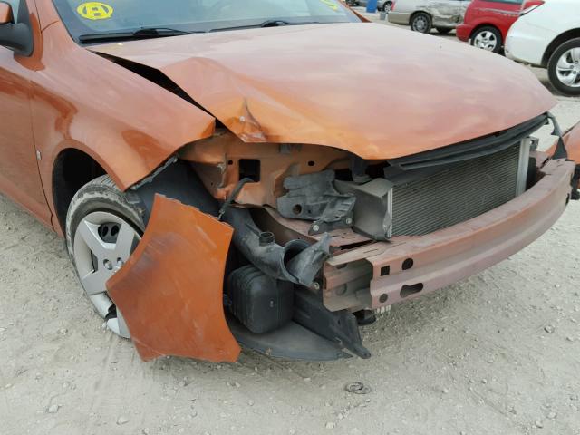 1G1AL15F377106399 - 2007 CHEVROLET COBALT LT ORANGE photo 9