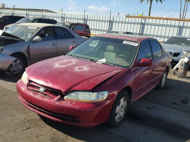 1HGCG16562A067069 - 2002 HONDA ACCORD EX MAROON photo 2