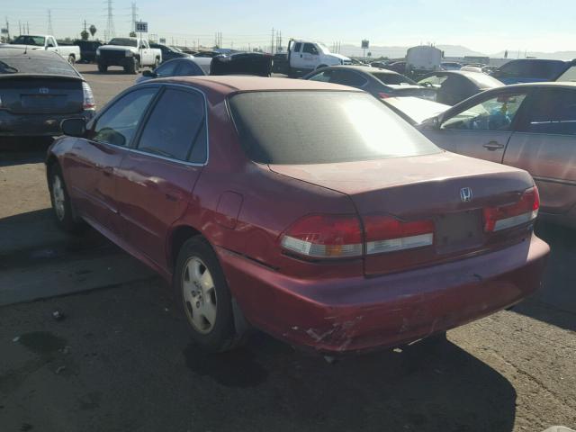 1HGCG16562A067069 - 2002 HONDA ACCORD EX MAROON photo 3