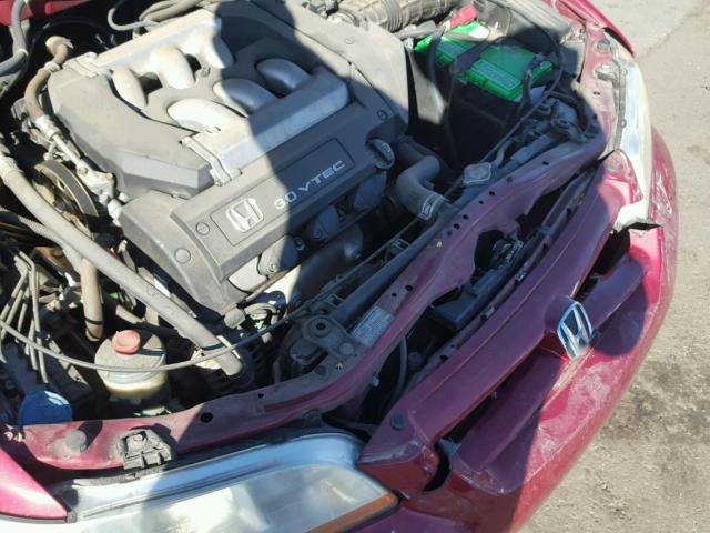 1HGCG16562A067069 - 2002 HONDA ACCORD EX MAROON photo 9