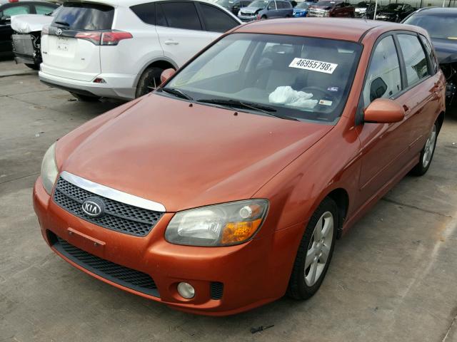 KNAFE161285016746 - 2008 KIA SPECTRA5 5 ORANGE photo 2