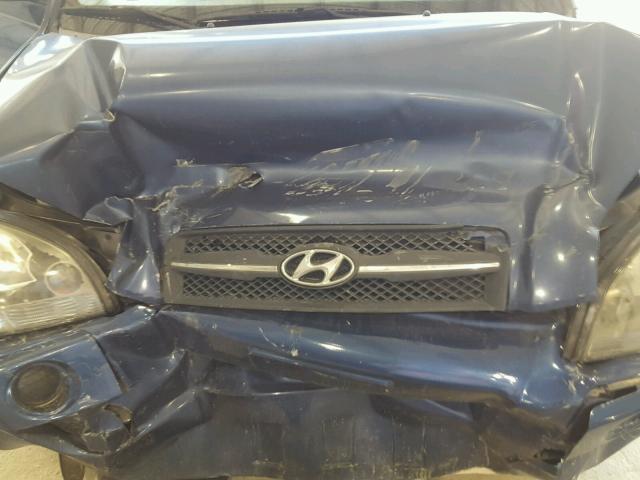 KM8JM12B76U337081 - 2006 HYUNDAI TUCSON GL BLUE photo 7