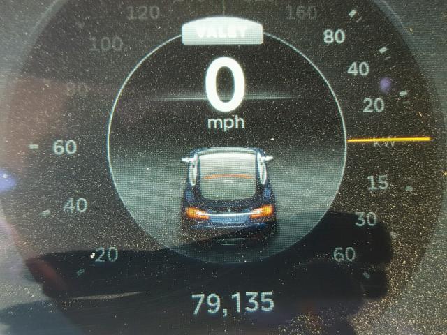 5YJSA1CN9DFP21802 - 2013 TESLA MODEL S BLUE photo 8