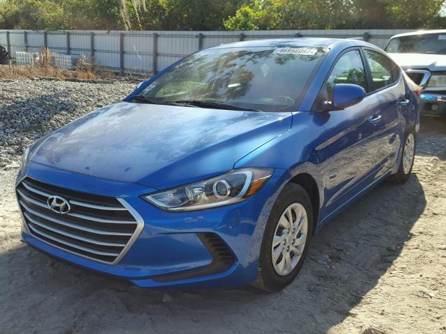 5NPD74LF6HH189269 - 2017 HYUNDAI ELANTRA SE BLUE photo 2