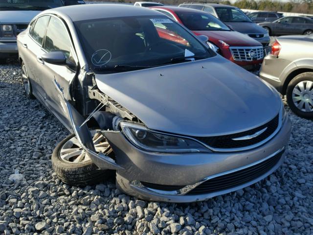 1C3CCCAB6FN701177 - 2015 CHRYSLER 200 LIMITE SILVER photo 1