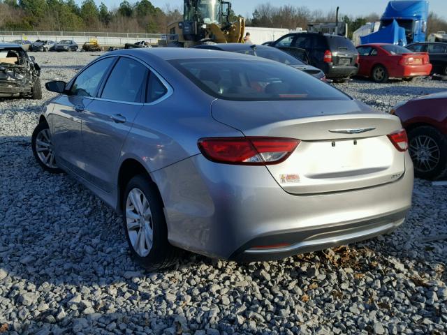 1C3CCCAB6FN701177 - 2015 CHRYSLER 200 LIMITE SILVER photo 3