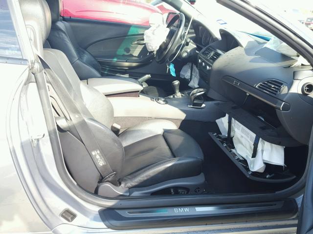 WBAEK73485B260825 - 2005 BMW 645 CI AUT ლურჯი ფოტო 5