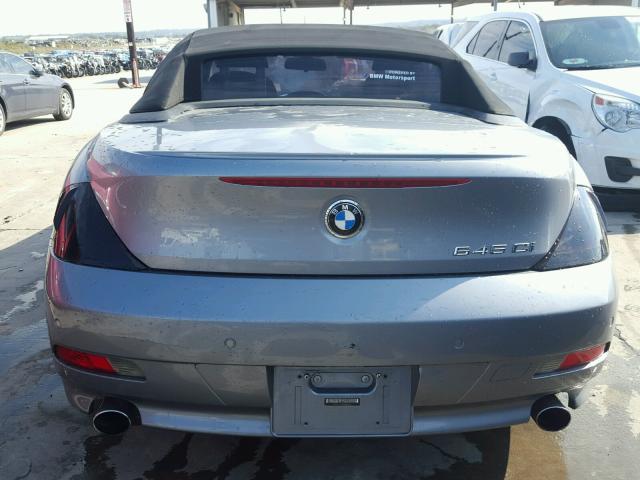 WBAEK73485B260825 - 2005 BMW 645 CI AUT ლურჯი ფოტო 9